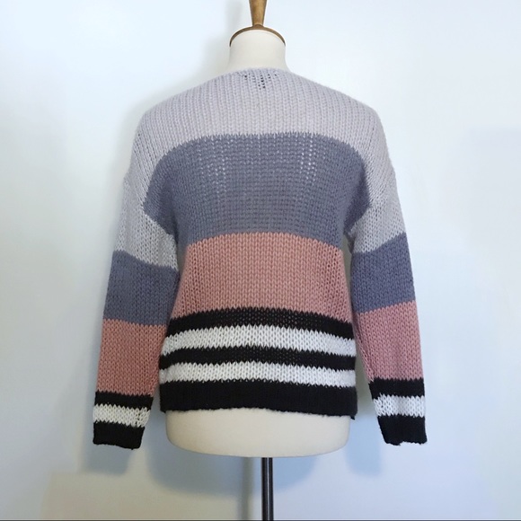 Lucky Brand Bold Striped Wool Blend Sweater - Picture 7 of 12